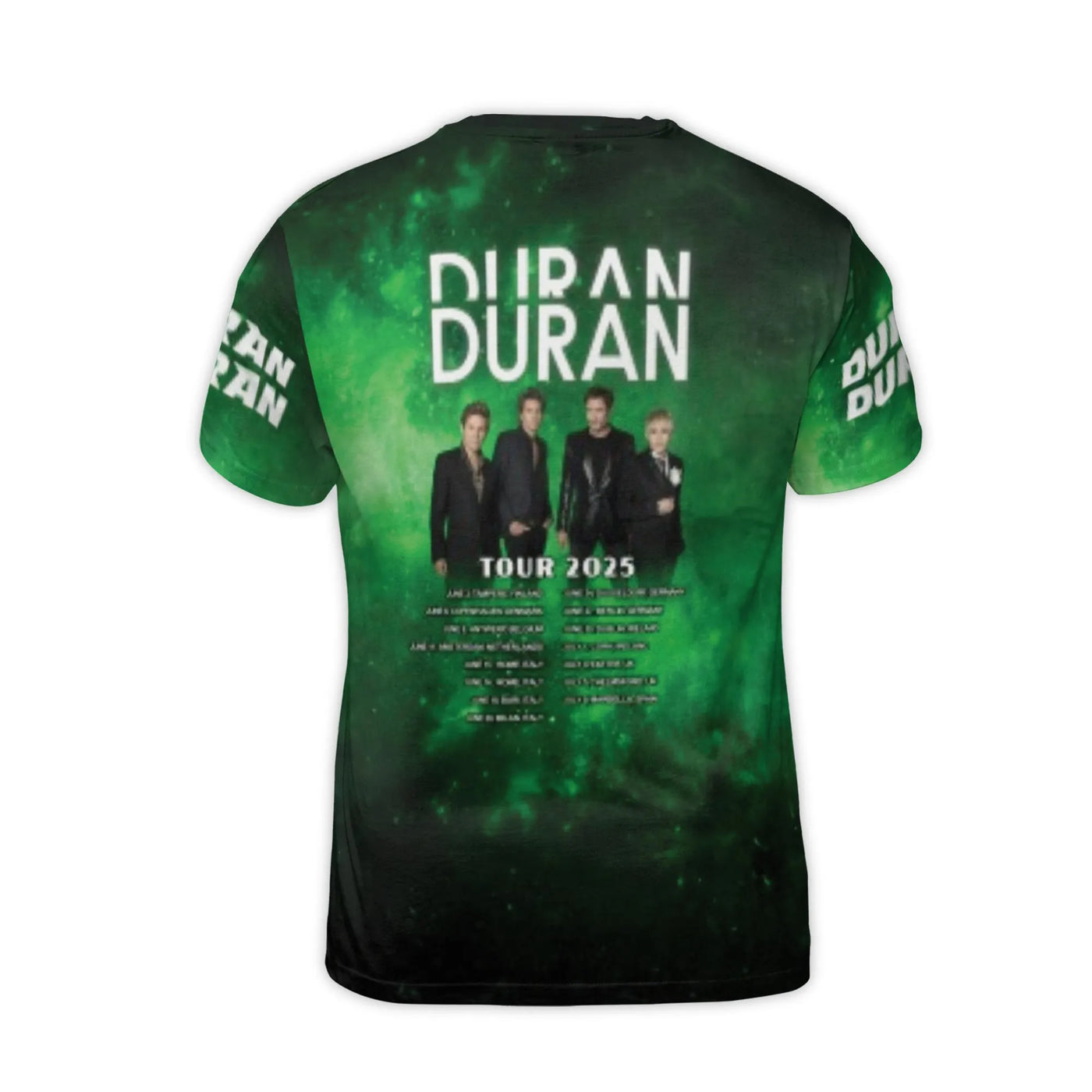 Duran Duran 47th Anniversary 3D Graphic T-Shirt | 1978-2025 Tour Commemorative Print | Premium Polyester Blend | Band Fan Gif