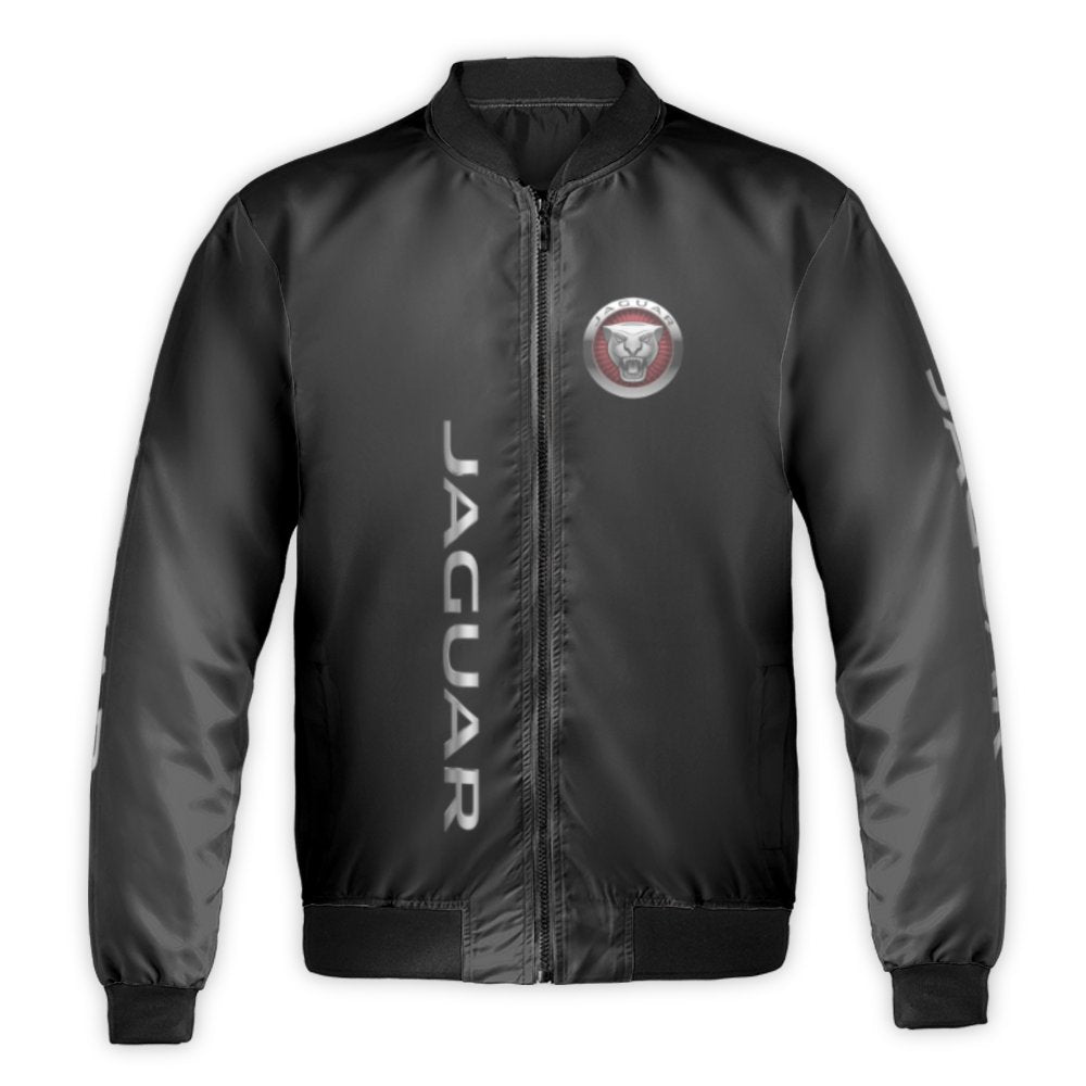 Jaguar Bomber Jacket | Luxury Motorsport Streetwear | Durable Nylon Shell | Gift For Car Enthusiasts And Drivers