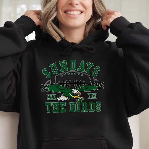 Sundays Are For The Birds Hoodie | Philadelphia Football Fan Apparel | Premium Cotton-Poly Blend | Game Day Gift for Eagles F