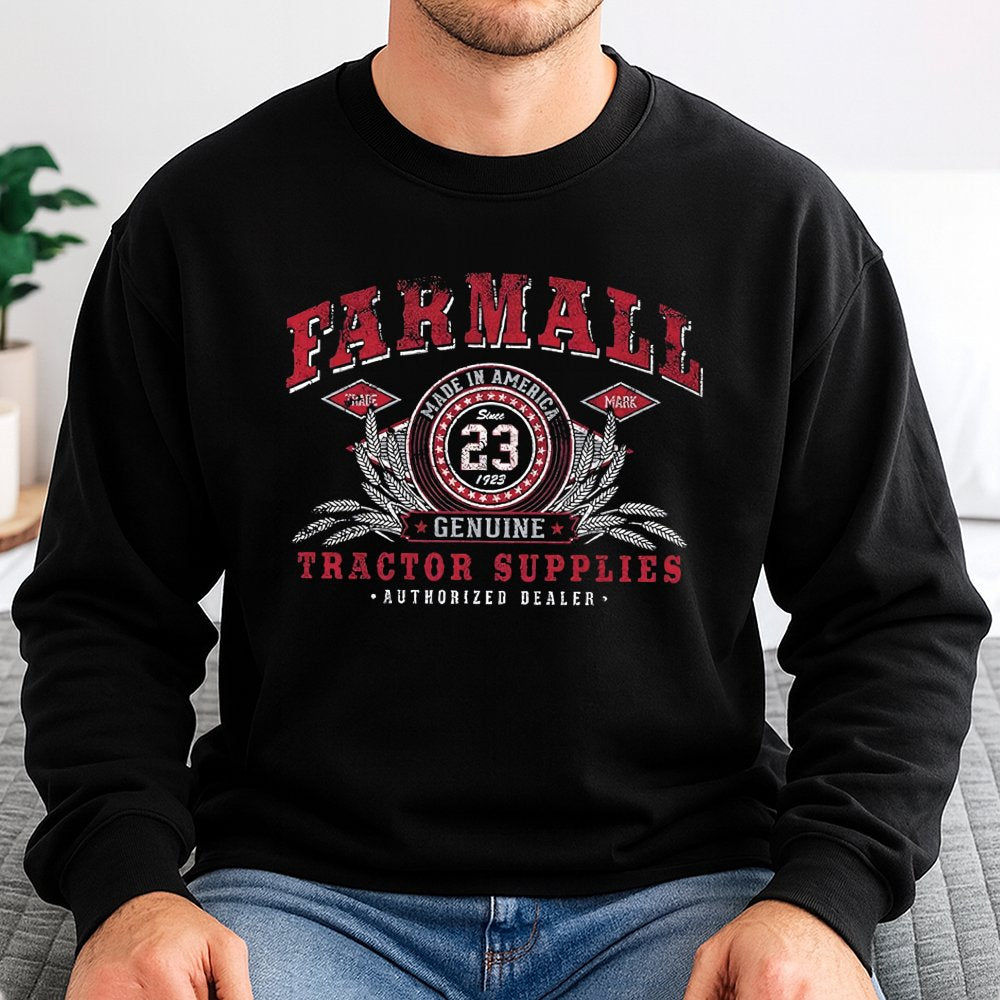 Farmall Tractor Sweatshirt | Vintage Authorized Dealer Graphic | Premium Cotton Blend | Retro Farm Equipment Gift for Farmers