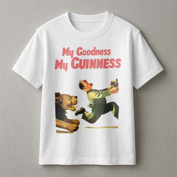 Vintage Beer T-Shirt | Classic Guinness Advertising Art | 100% Cotton Premium Tee | Retro Irish Stout Graphic Gift For Men An