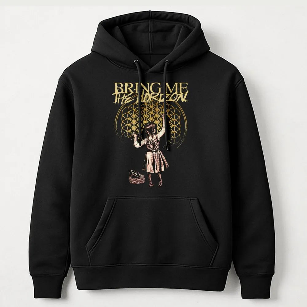 Bring Me The Horizon Hoodie | Sempiternal Flower of Life Graphic | Premium Cotton Blend | Alternative Rock Band Merch Gift fo