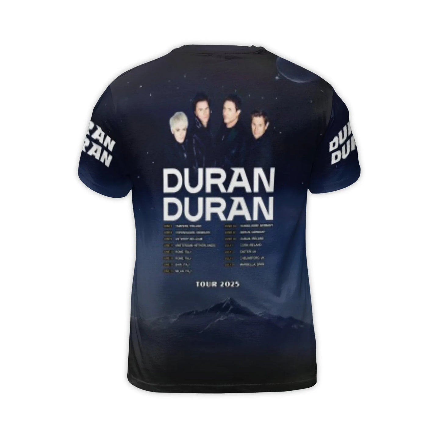 Duran Duran 3D Graphic T-Shirt | 47th Anniversary 1978-2025 Tour Design | Premium Jersey Fabric | Limited Edition Music Fan G