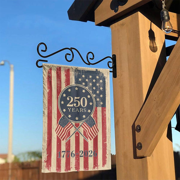 USA 250th Anniversary Garden Flag | Patriotic 1776-2026 Semiquincentennial | Weather-Resistant Polyester | Historic Celebrati