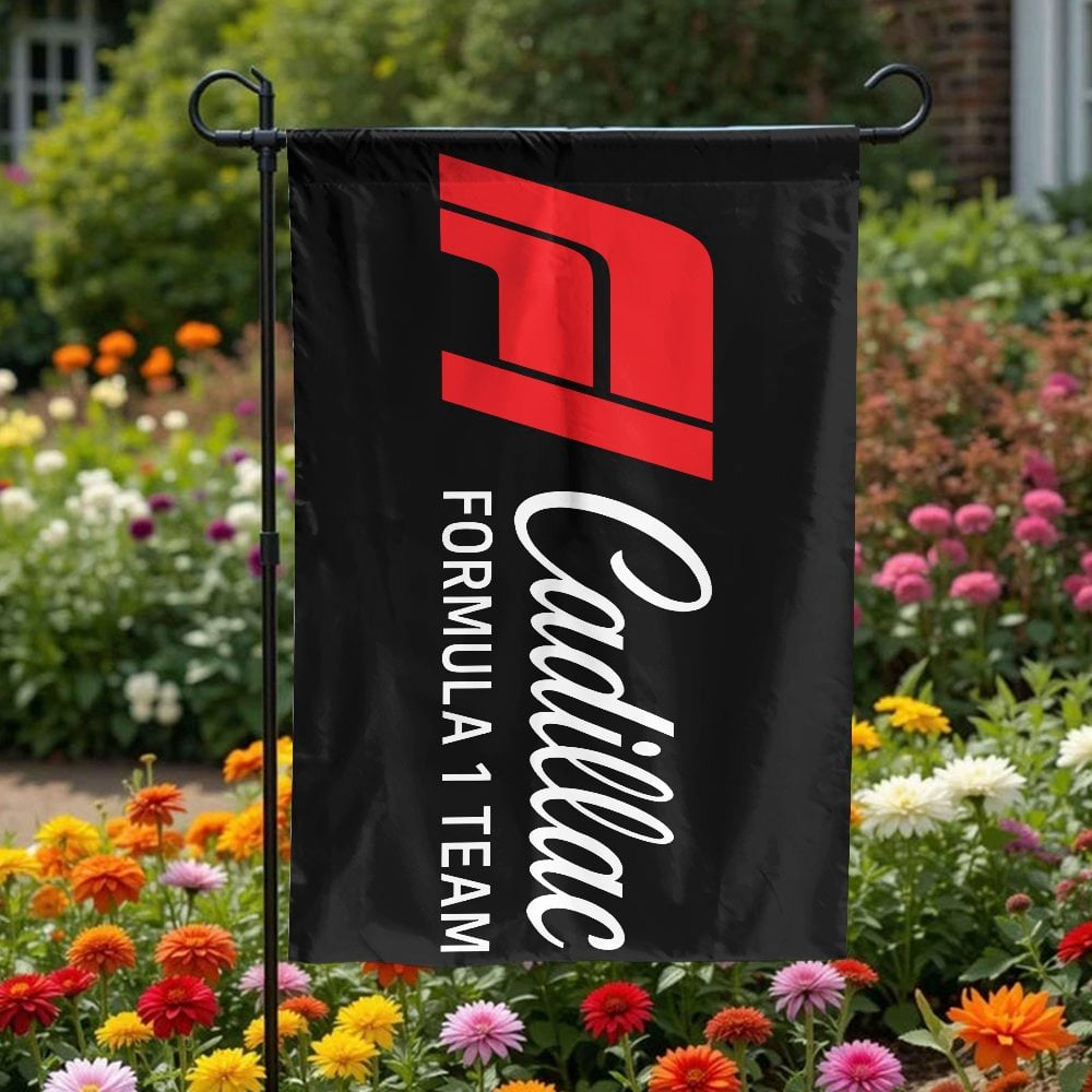 Cadillac Formula 1 Team Garden Flag | F1 Racing Motorsport Banner | Weather-Resistant Double Sided | Collector's Gift for F1 
