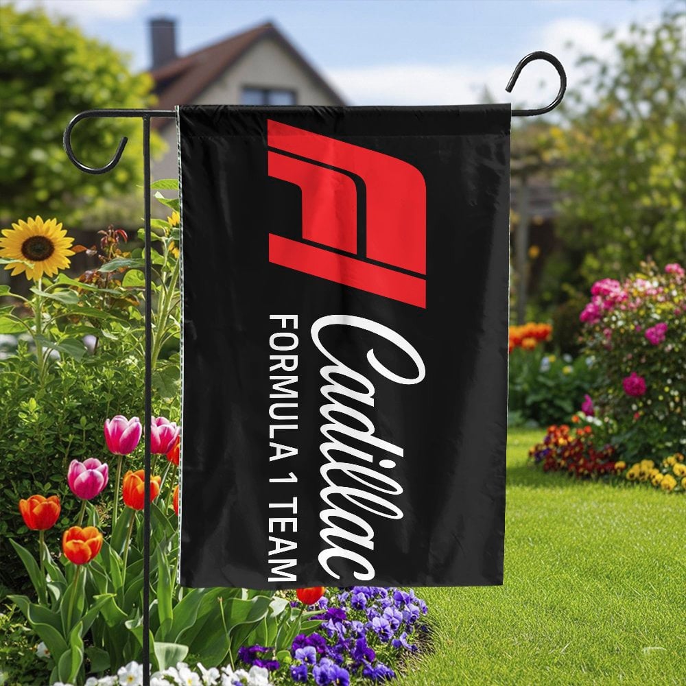 Cadillac Formula 1 Team Garden Flag | F1 Racing Motorsport Banner | Weather-Resistant Double Sided | Collector's Gift for F1 