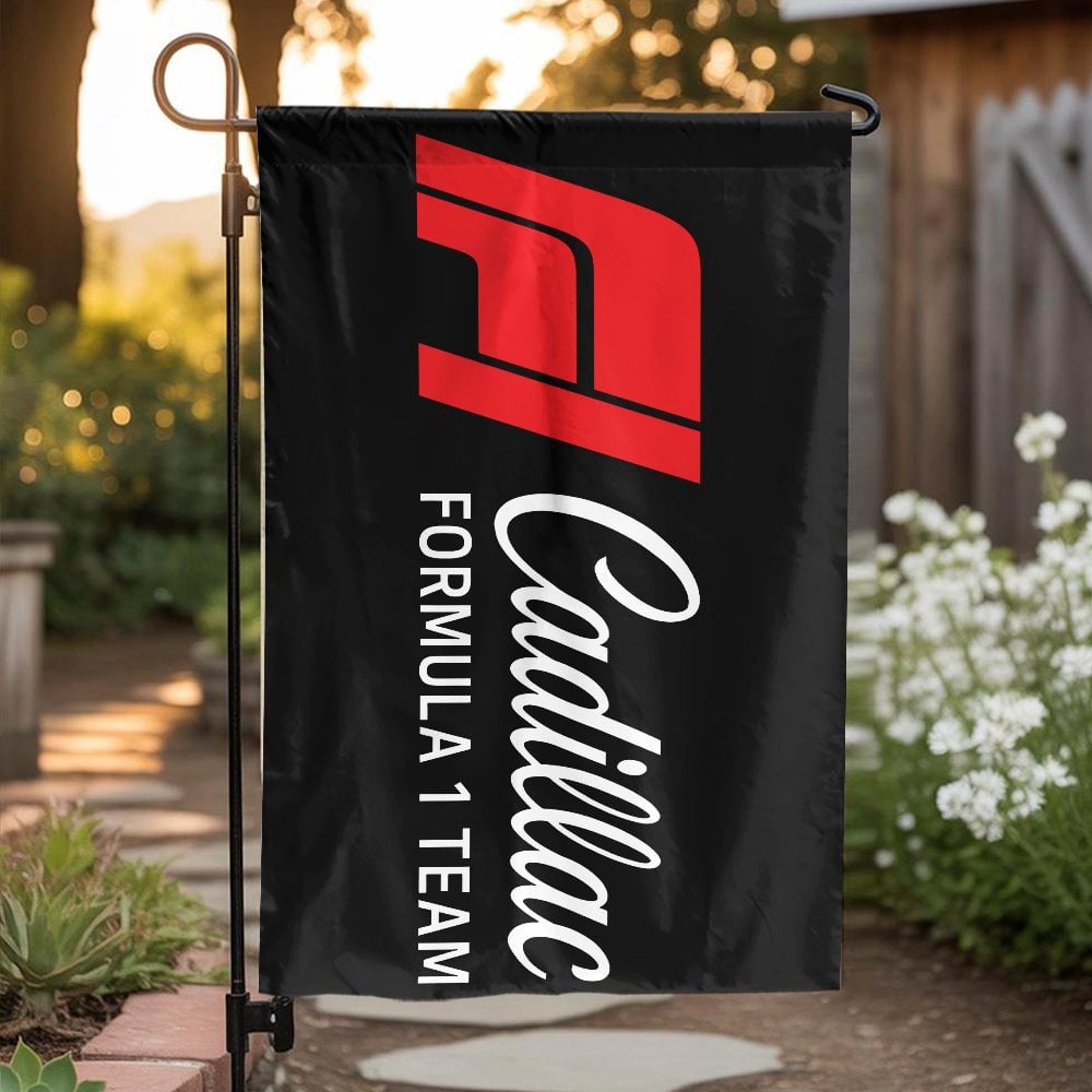 Cadillac Formula 1 Team Garden Flag | F1 Racing Motorsport Banner | Weather-Resistant Double Sided | Collector's Gift for F1 